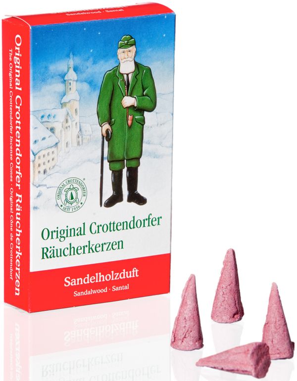 Original Crottendorfer Räucherkerzen 24er, Sandelholzduft