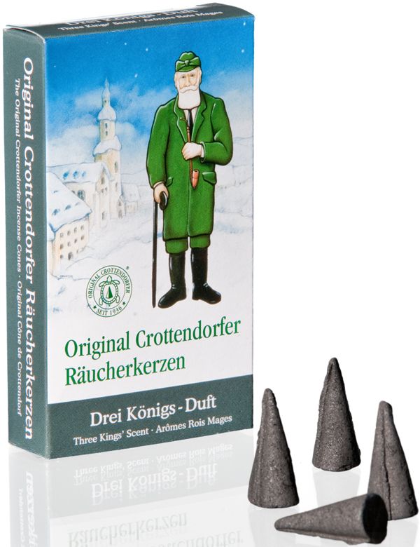 Original Crottendorfer Räucherkerzen 24er, Drei Königs-Duft