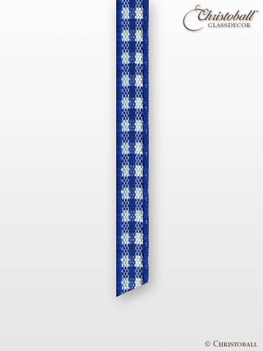 Kariertes Vichy Band - Royal-Blau