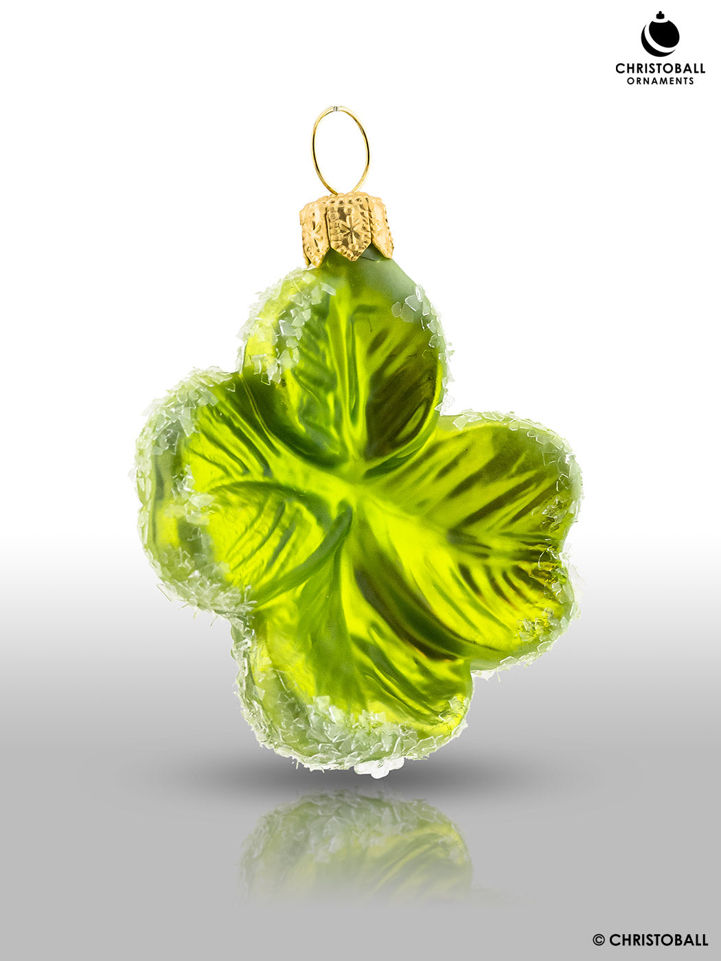 kleeblatt aufbewahren Weihnachtsform Klee, Glückskleeblatt – Christoball