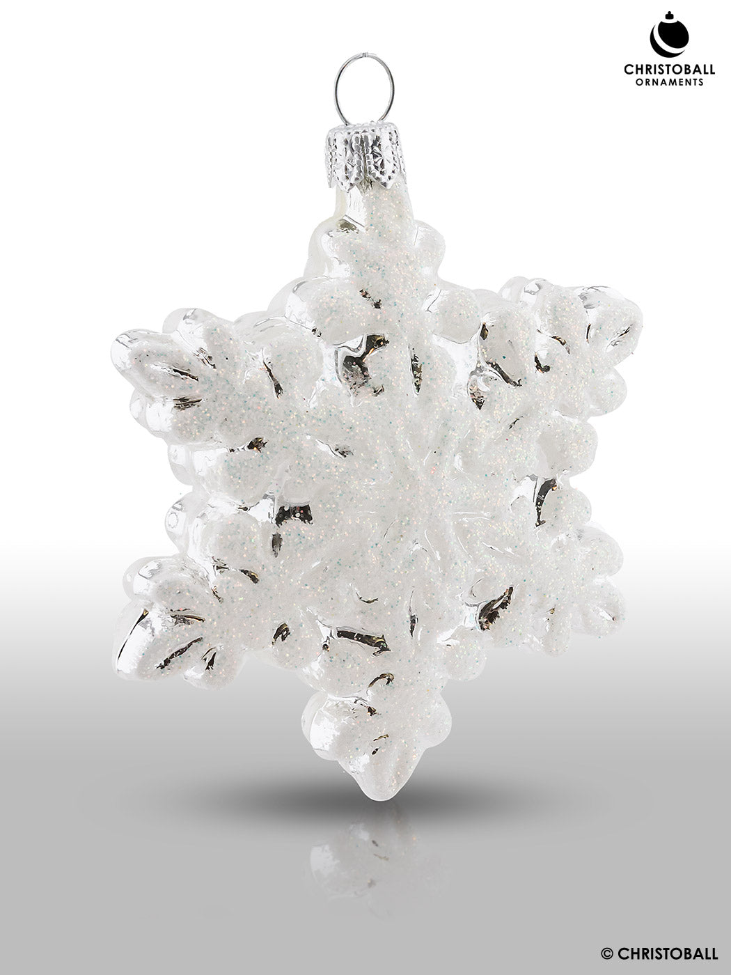 Schneeflocke Weiß-Silber