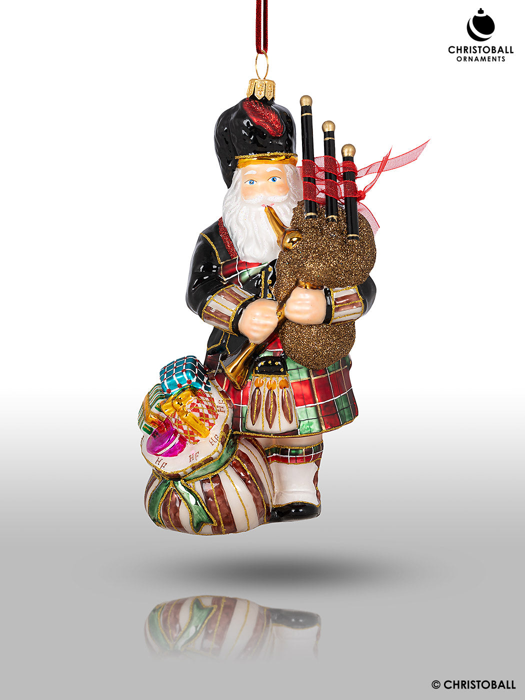 Huras Family - Limited Edition - Santa mit Dudelsack / Sackpfeife