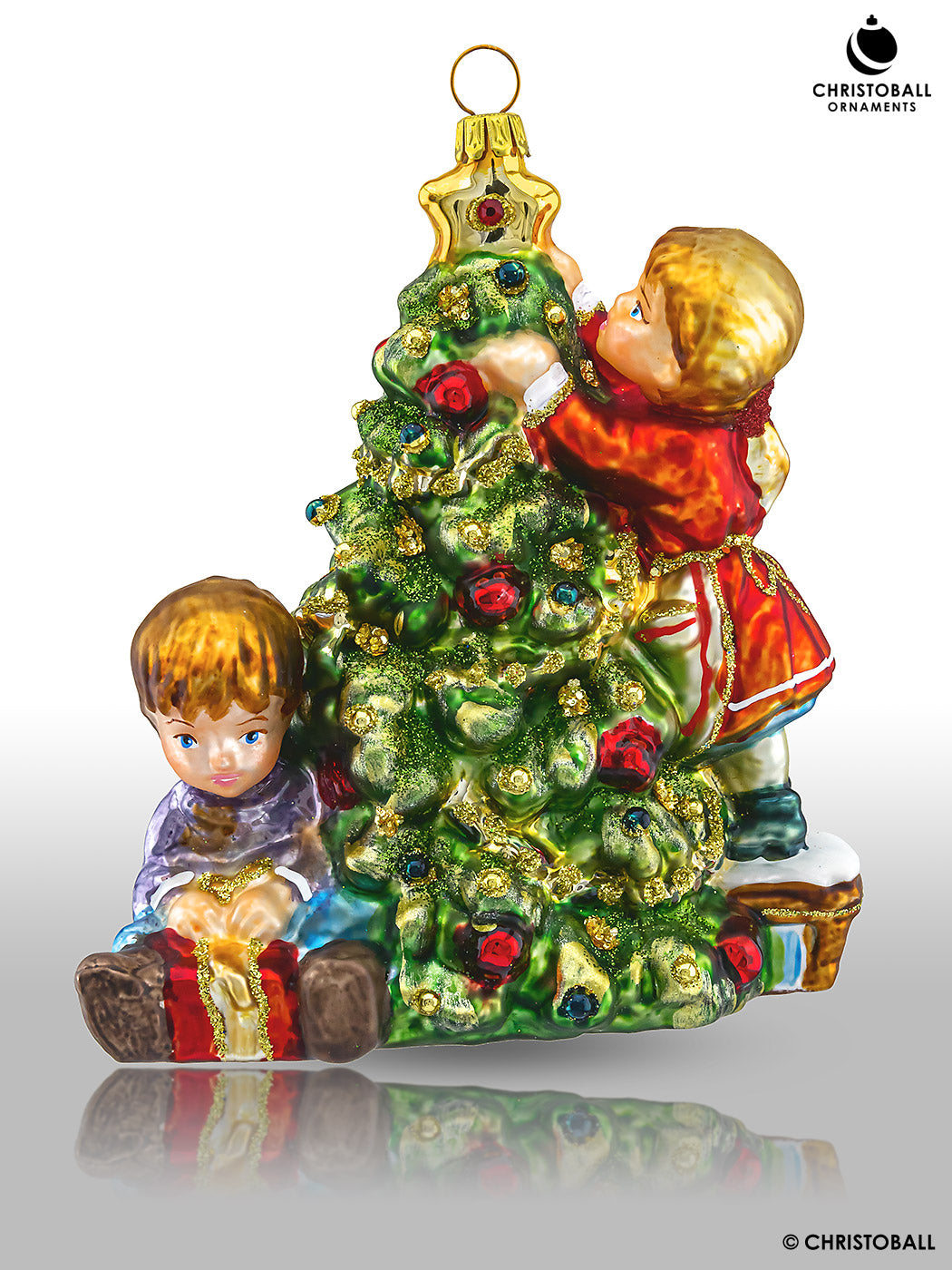 Viktorianische Kollektion - Kinder am Weihnachtsbaum