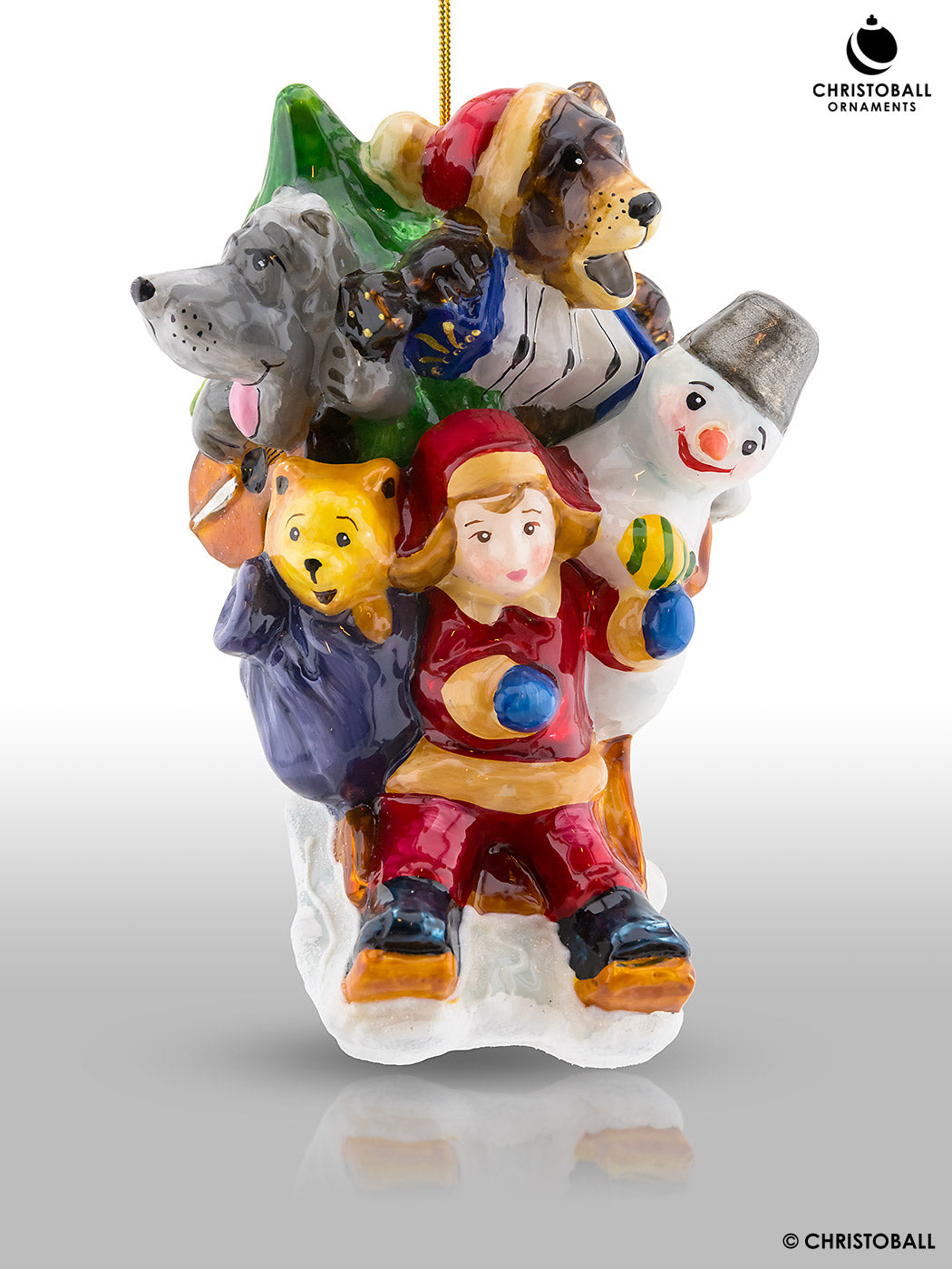 Nostalgia Kollektion - Junger Santa mit Tieren