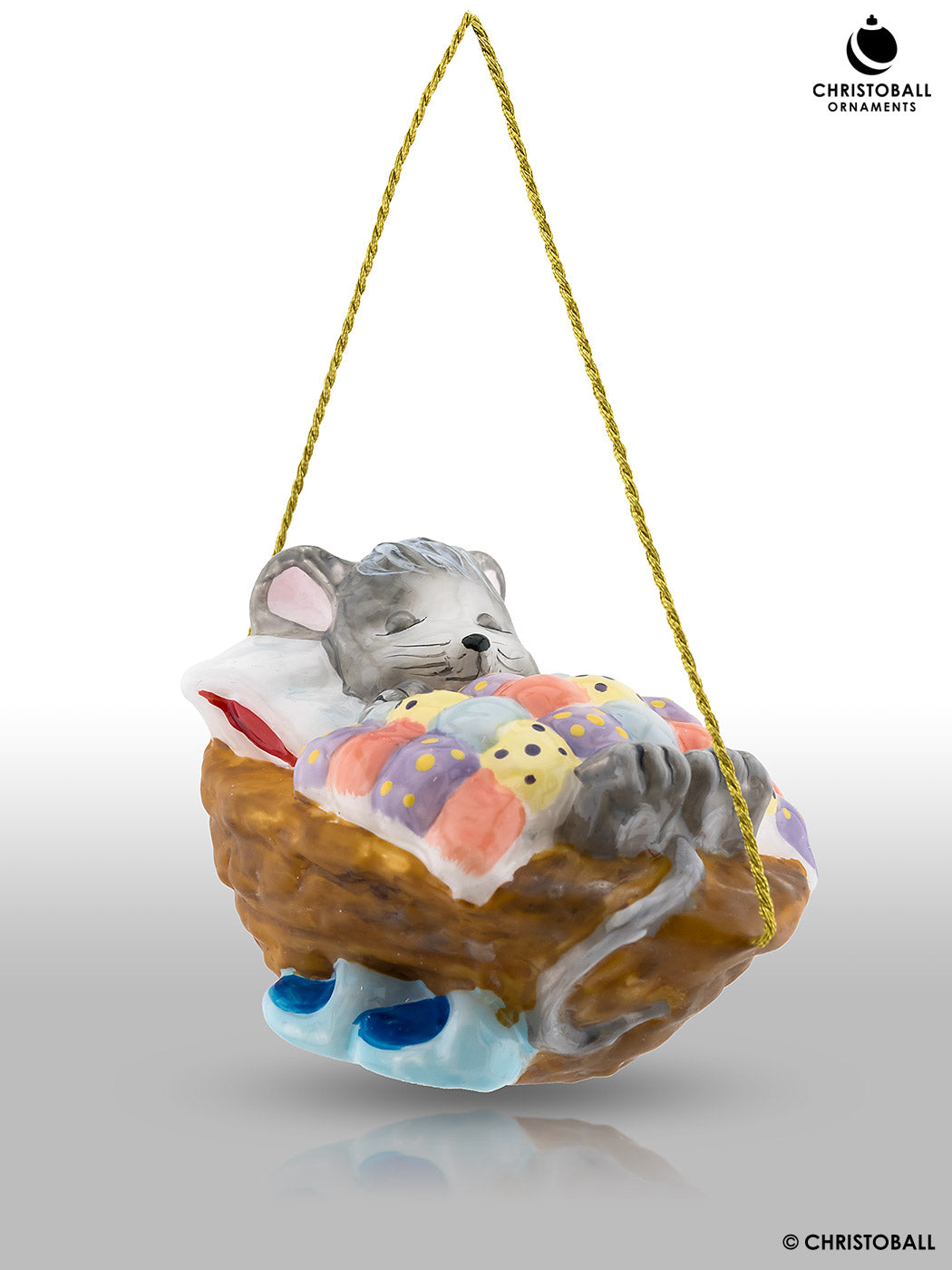 Nostalgia Kollektion - Mäuschen schläft in einer Nuss-Schale