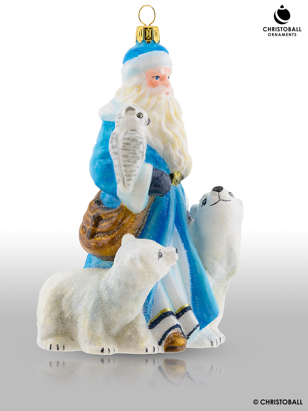 Nostalgia Kollektion - Santa mit Polarbären und Eule