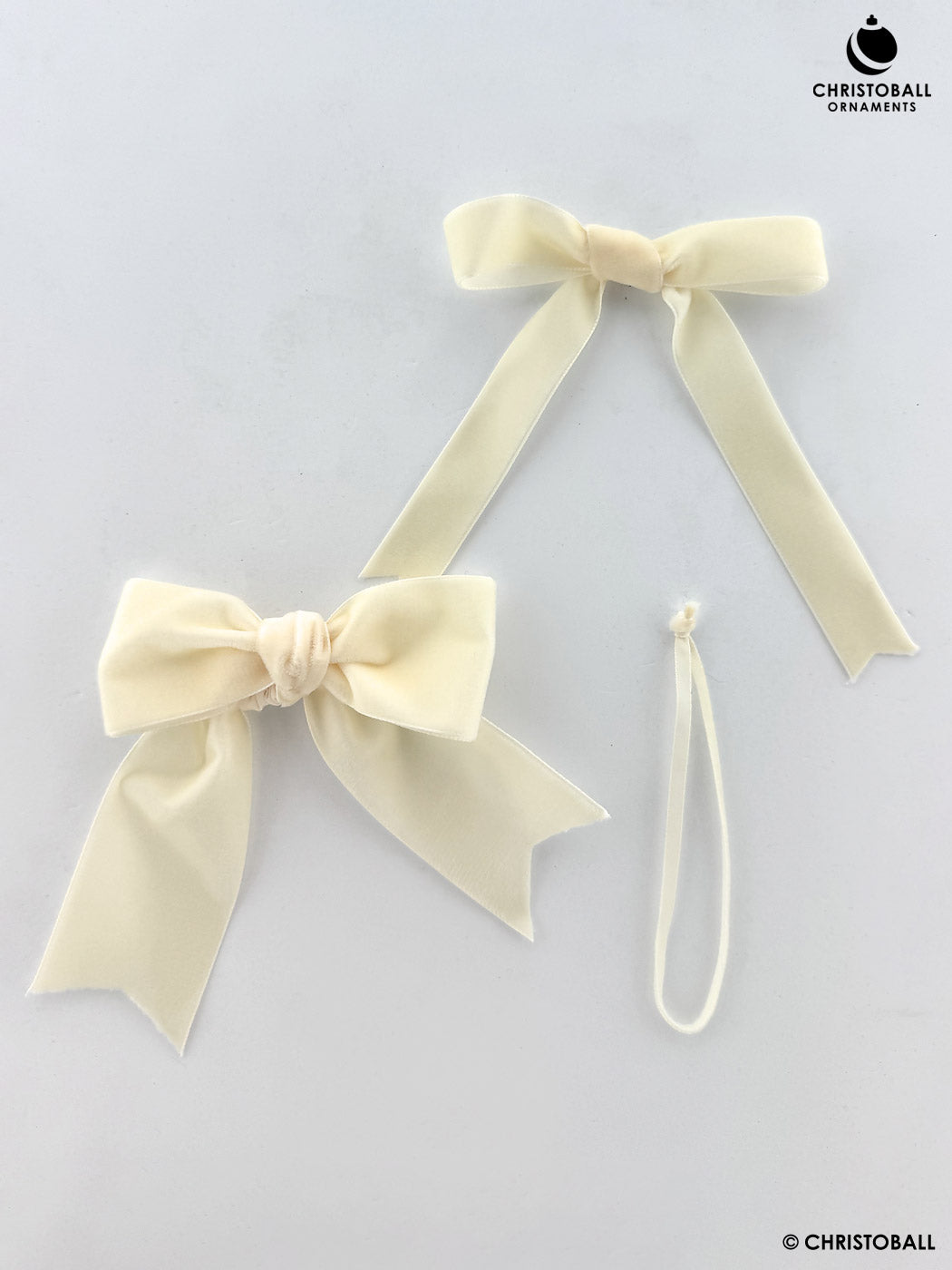 Velvet, Samtband - Creme, 0,5 cm breit (Meterware)