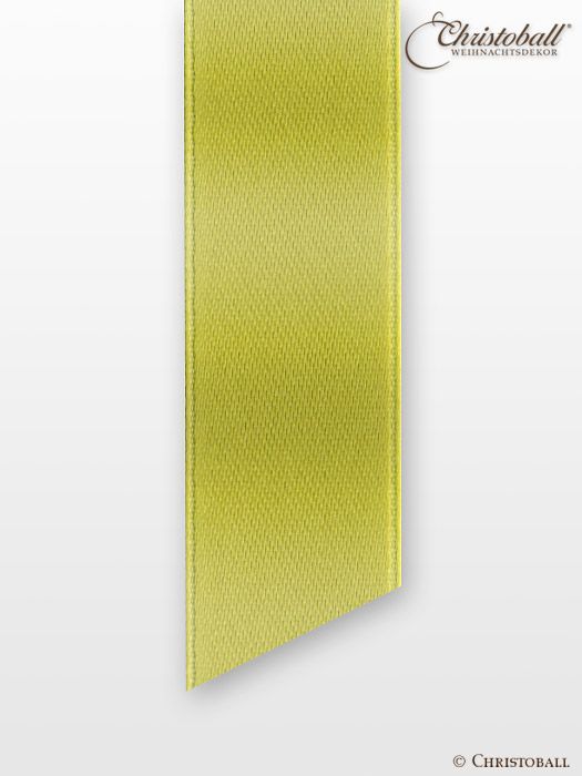 Satinband - Kiwi-Grün, Doppelseitig, 1,6cm breit