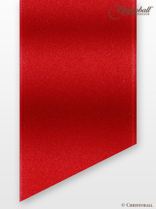 Satinband - Rot, Doppelseitig, 4cm breit