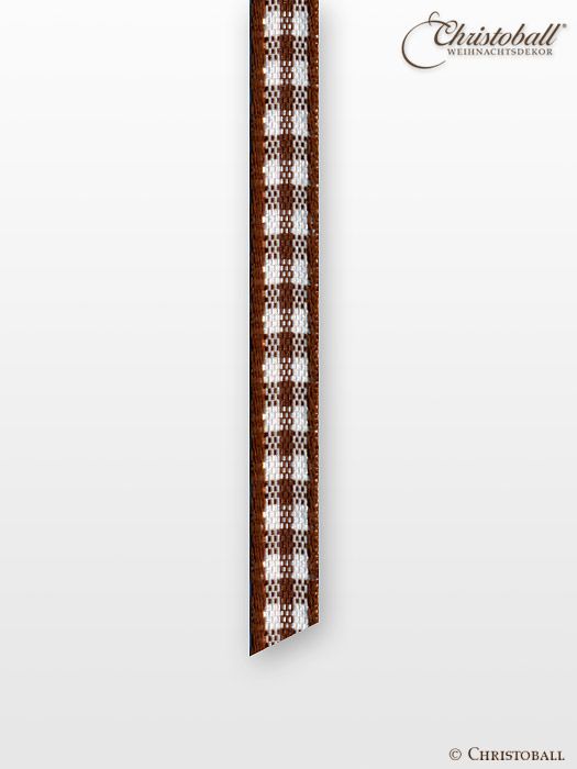 Kariertes Vichy Band - Braun