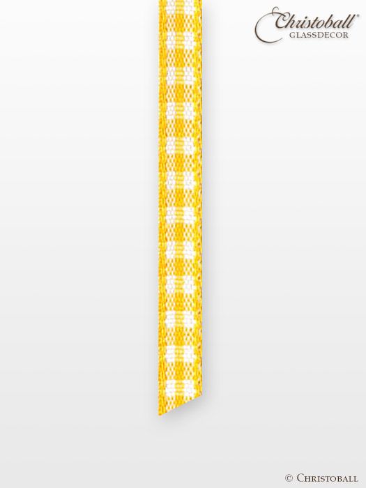 Kariertes Vichy Band - Gelb