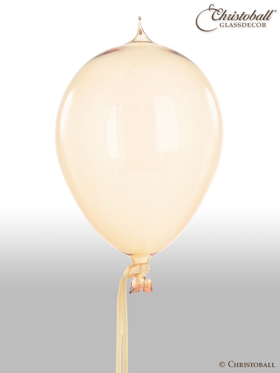 Luftballon aus Glas L - Champagne