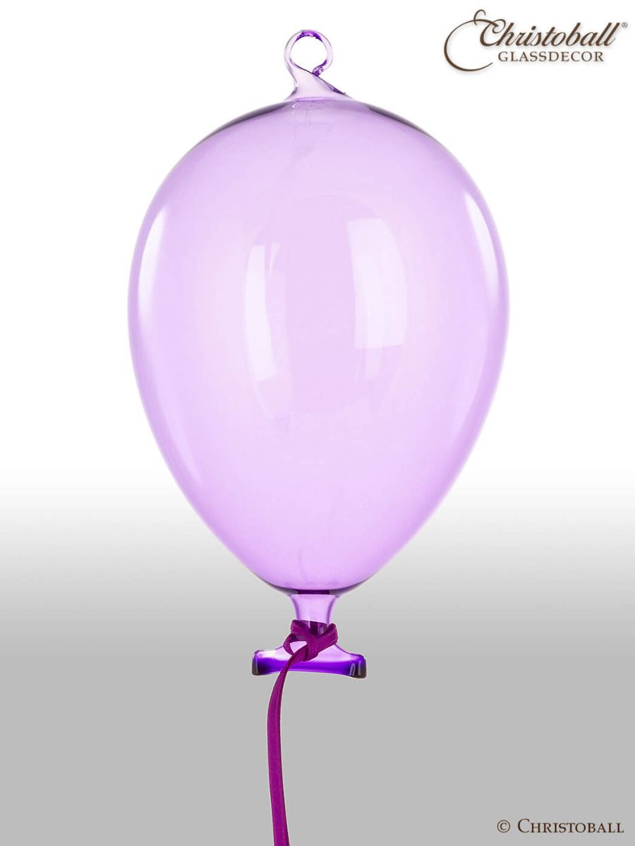 Luftballon aus Glas L - Lavendel