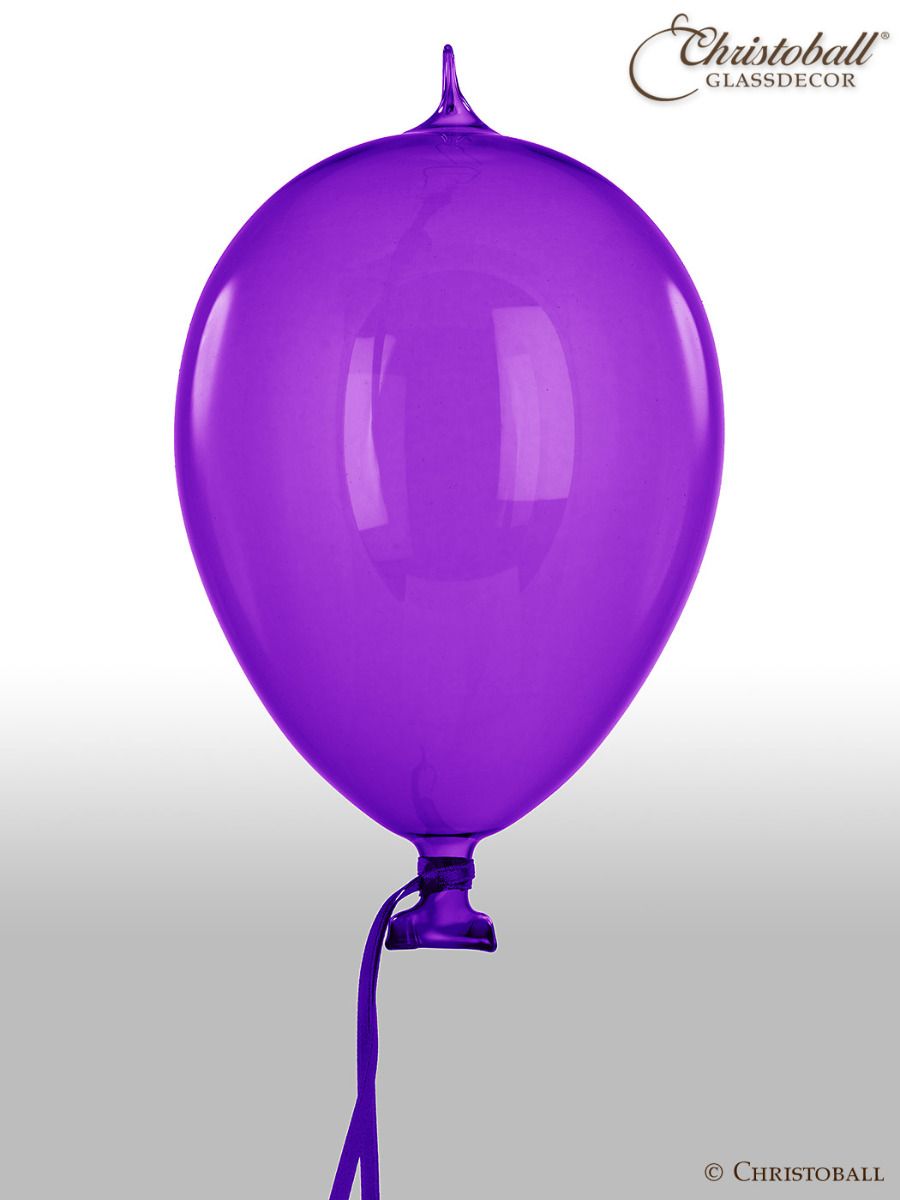 Luftballon aus Glas L - Purple