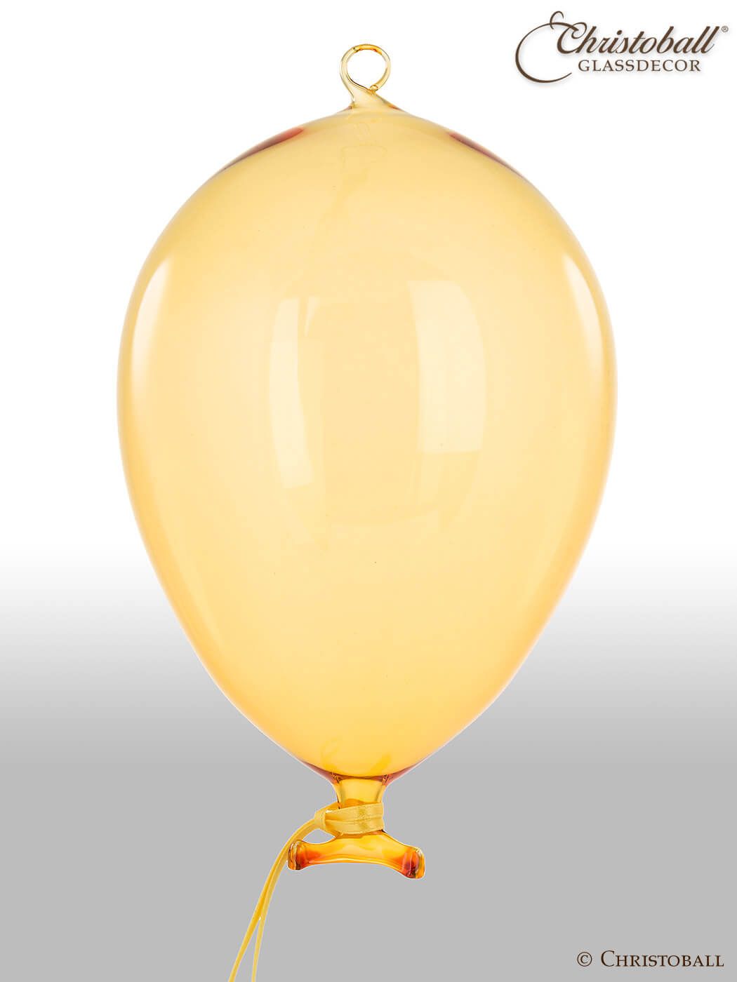 Luftballon aus Glas XL - Gelb