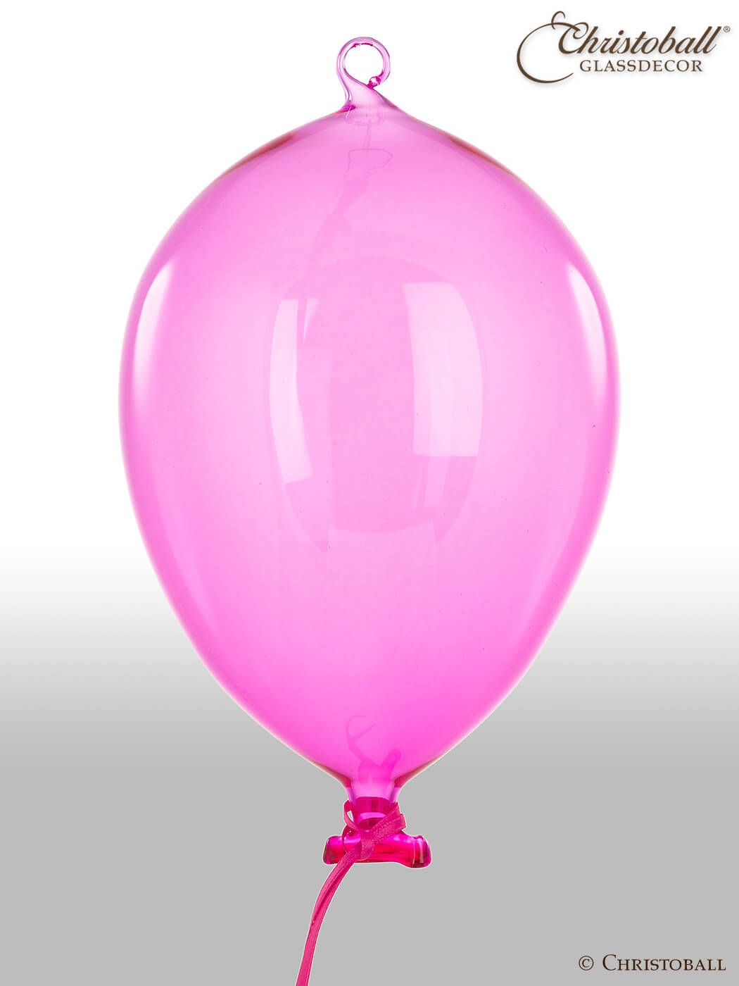 Luftballon aus Glas XL - Pretty Pink