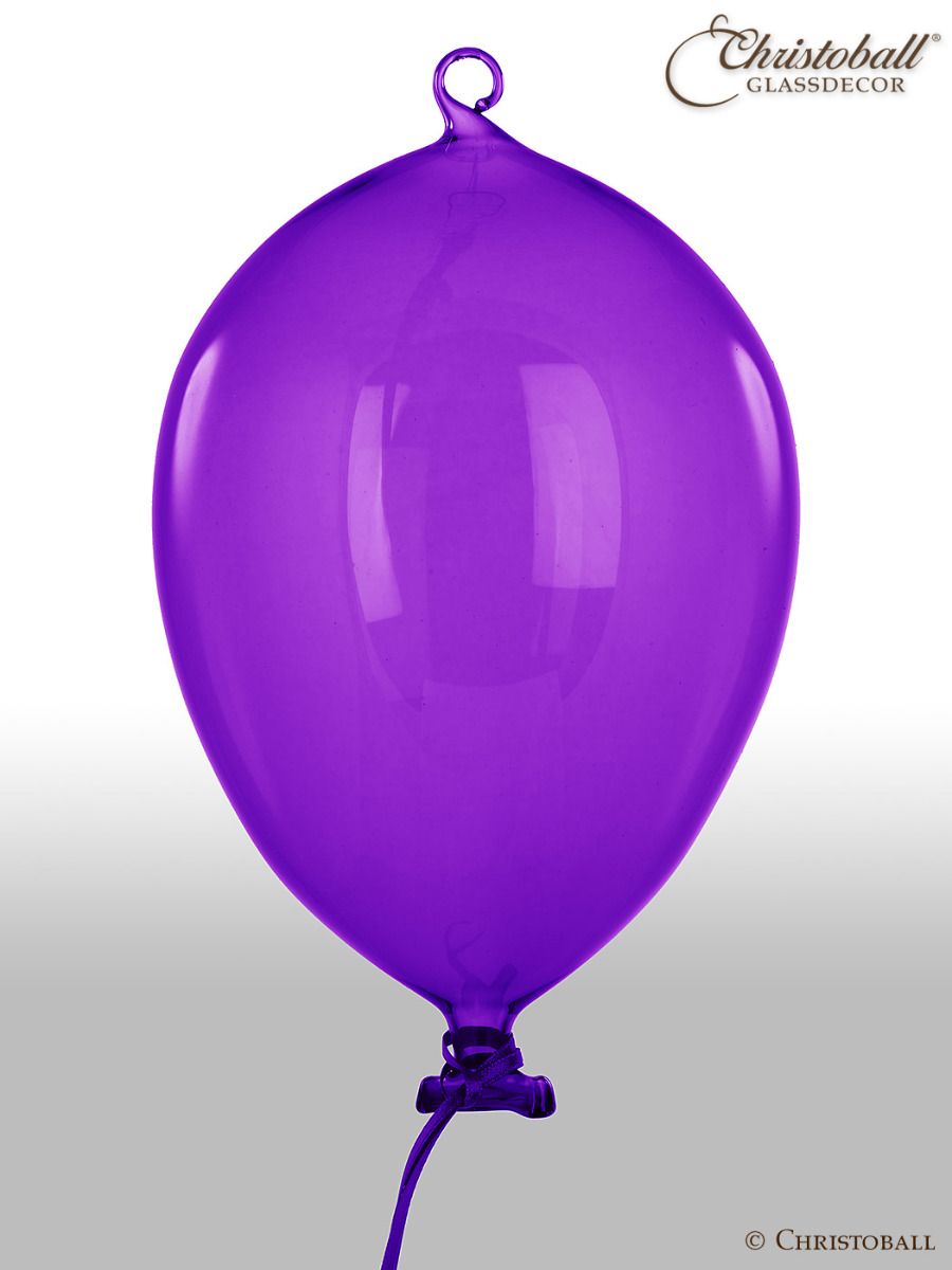 Luftballon aus Glas XL - Purple