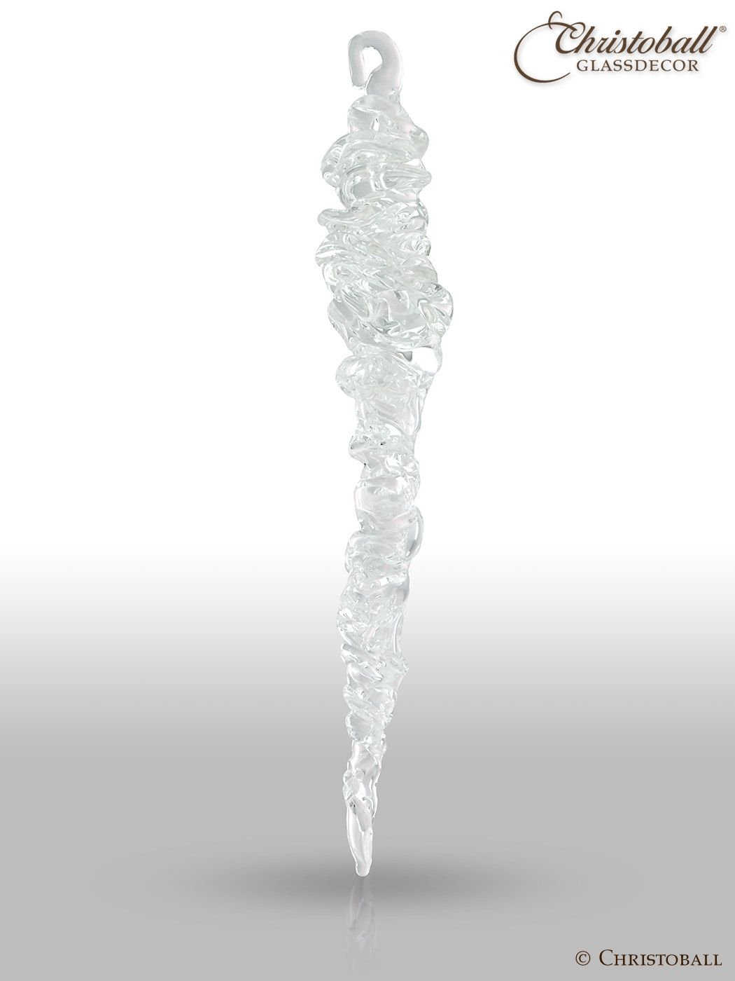 Glaskunst - Form Gedrehter Eiszapfen, groß