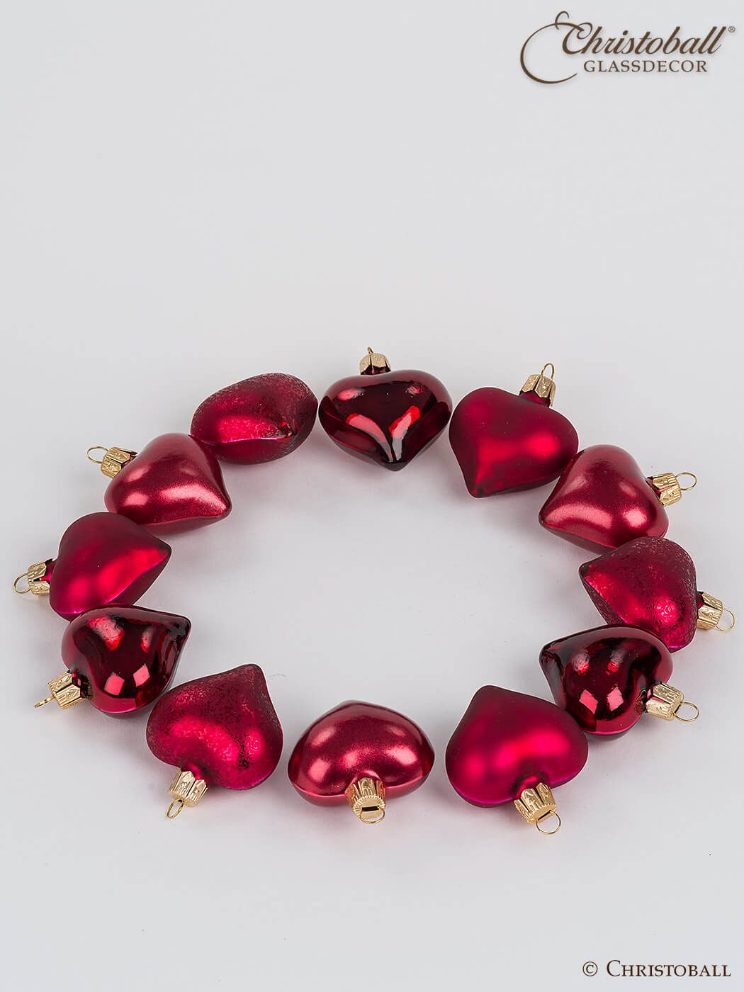 Herzallerliebst - Herzchen Set, Bordeaux