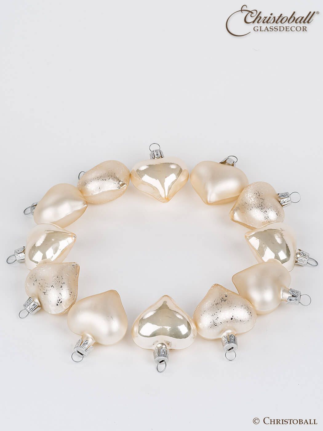 Herzallerliebst - Herzchen Set, Champagne