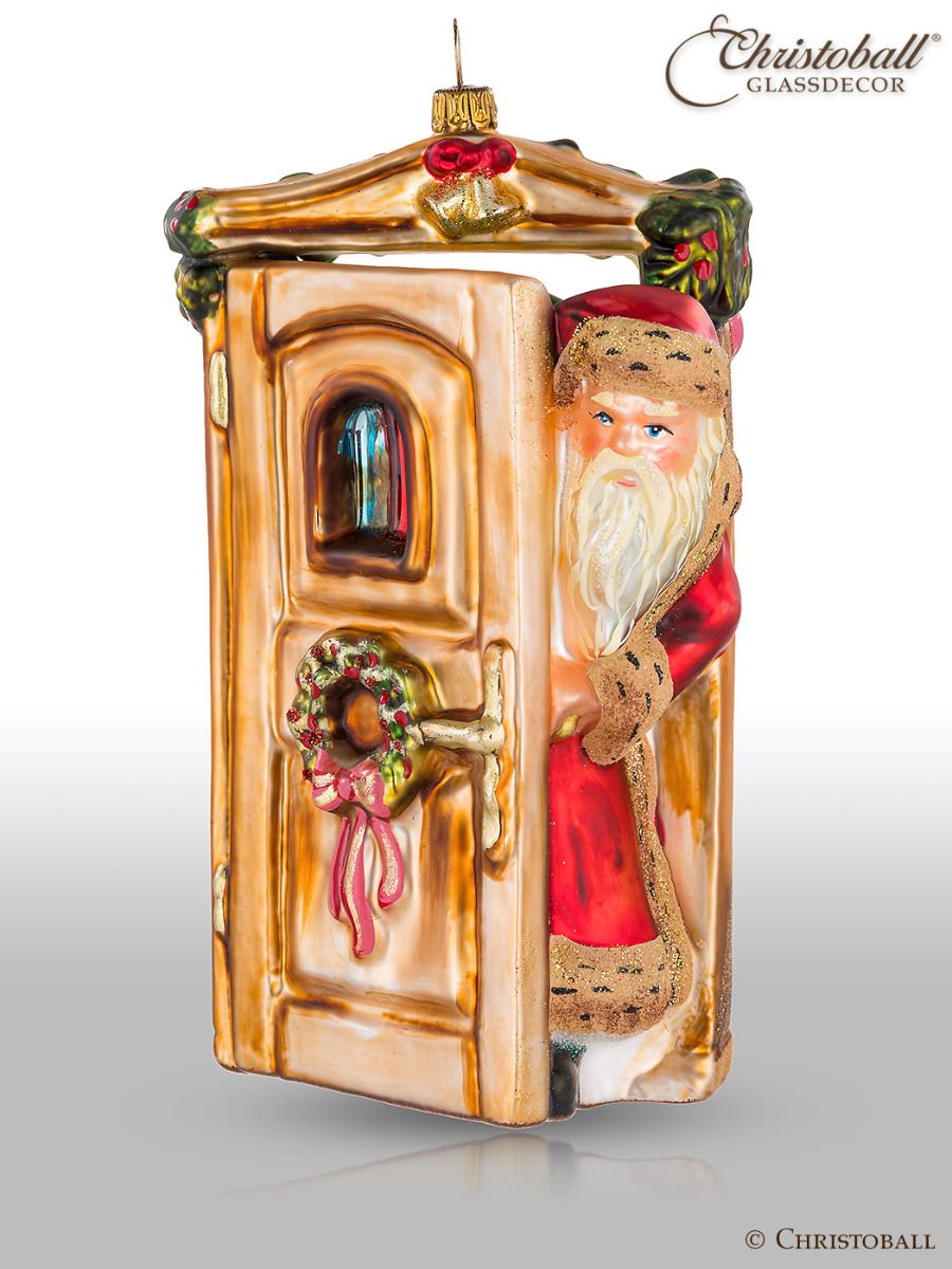 Viktorianische Kollektion - Weihmachtsmann an der Tür