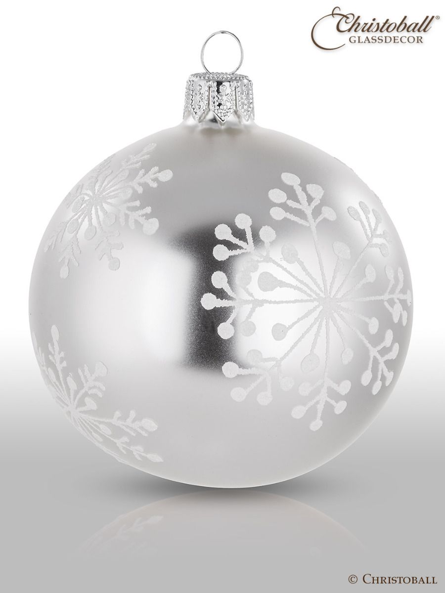 Weihnachtskugeln Schneeflöckchen
