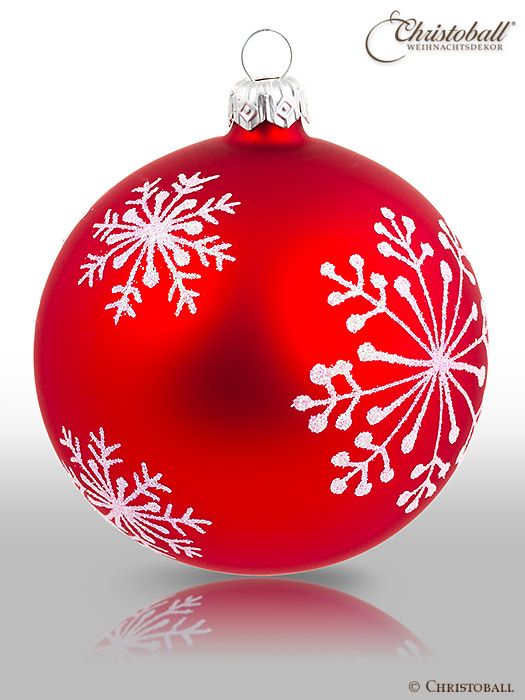 Weihnachtskugeln Schneeflöckchen