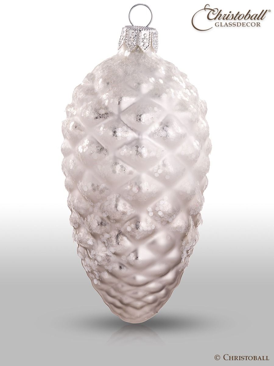 Großer Tannen-Zapfen, Weiss-Grau