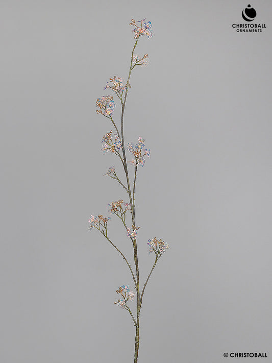 Dekoblume - Giant-Blüten-Zweig, 127cm, irisierend gold