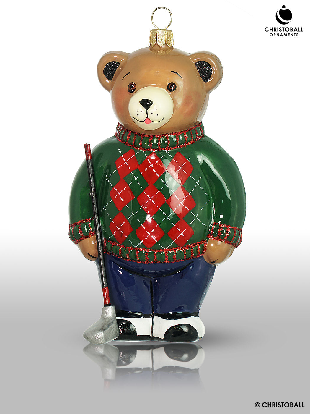 Exklusive Form - Teddy Bär - Golf Spieler