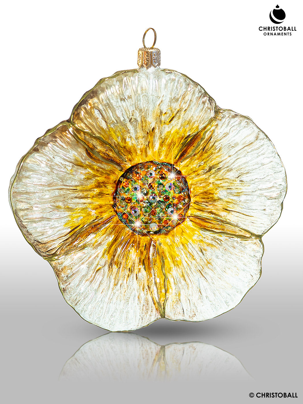 Exklusive Form - Transparente, goldfarbene Blüte