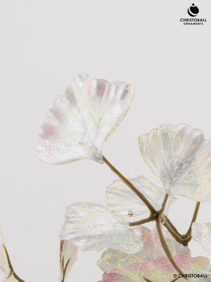 Dekoblume - Giant-Ginko-Zweig, 116cm, rosee-silver