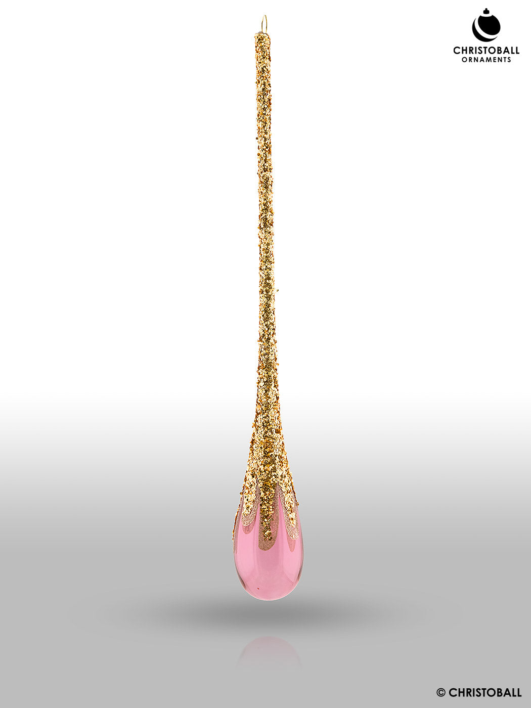 Engelshauch - Glastropfen, Altrosa