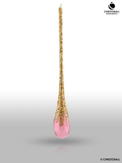 Engelshauch - Glastropfen, Altrosa