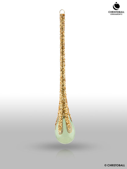 Engelshauch - Glastropfen, Eukalyptus-Grün