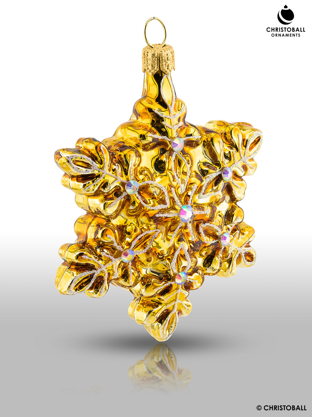 Schneeflocke Gold
