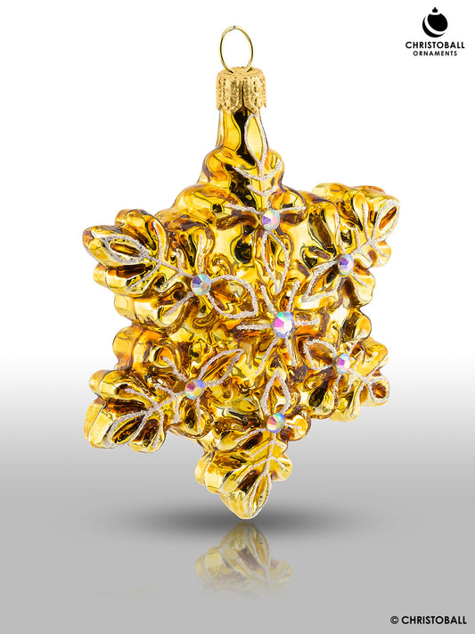 Schneeflocke Gold