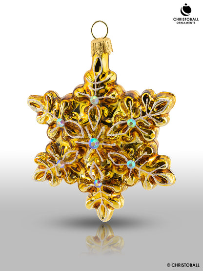 Schneeflocke Gold