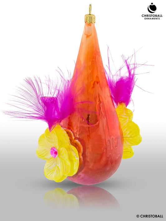 Icicle Flower, Glastropfen mit Blüten