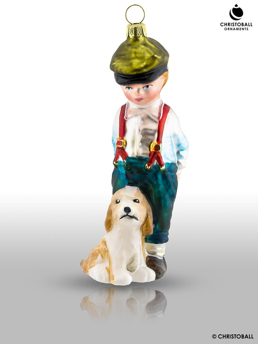 Viktorianische Kollektion - Junge mit einem Hund