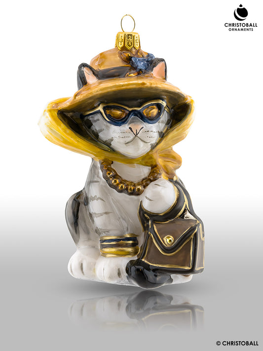 Miscellaneous Kollektion - Katzendame mit Handtasche und Sonnenbrille