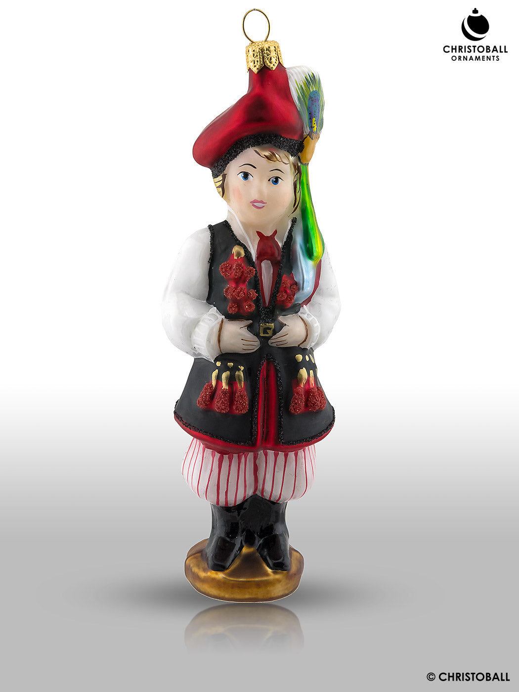 Polnische Folklore "Krakowskie-Trachten" Kollektion in Holzschatulle