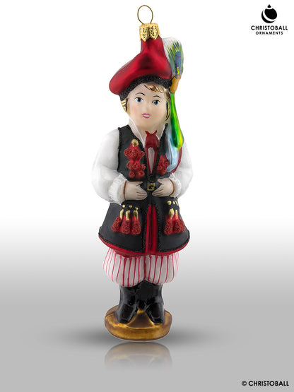 Polnische Folklore "Krakowskie-Trachten" Kollektion in Holzschatulle