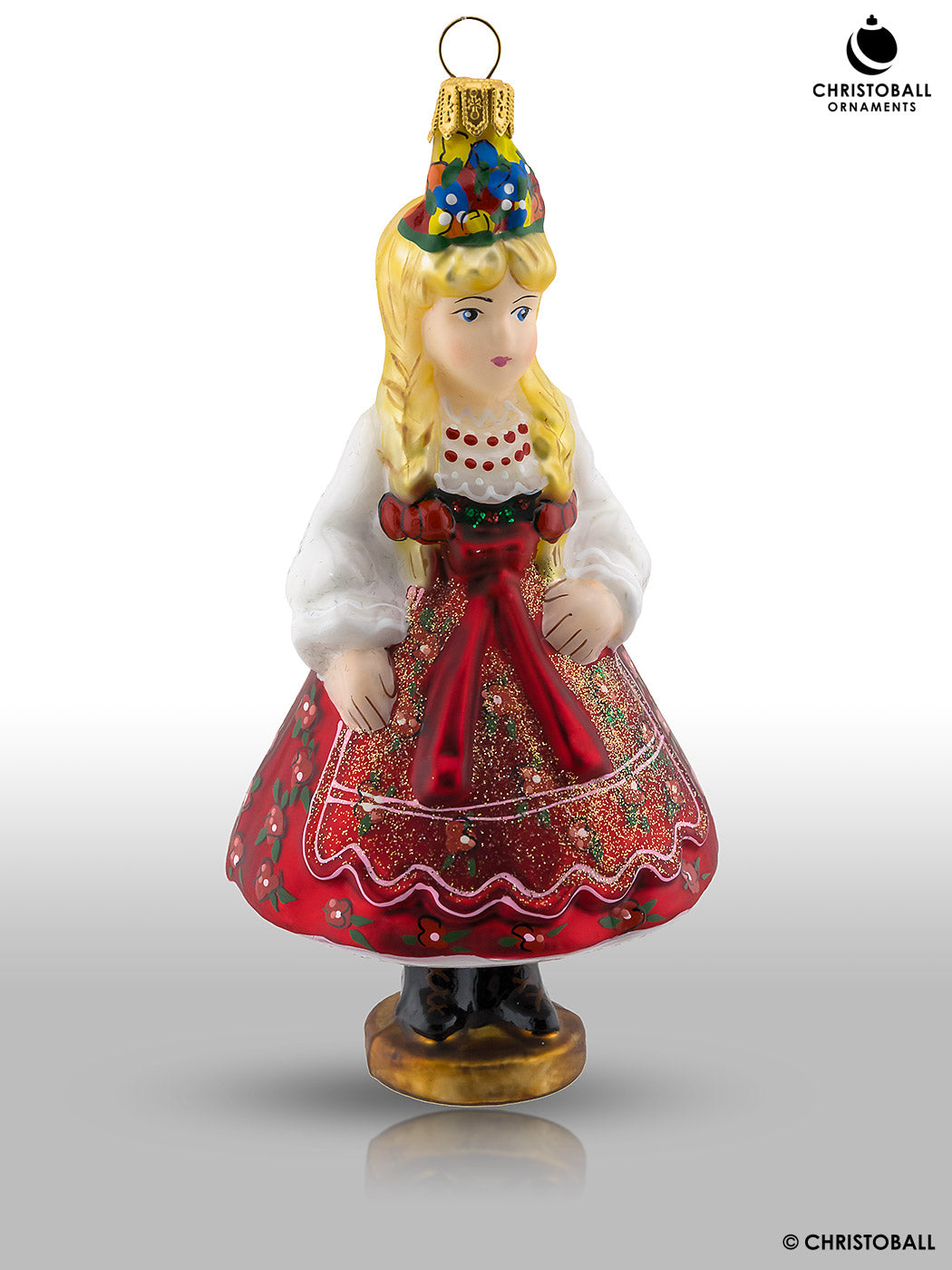 Polnische Folklore "Krakowskie-Trachten" Kollektion in Holzschatulle