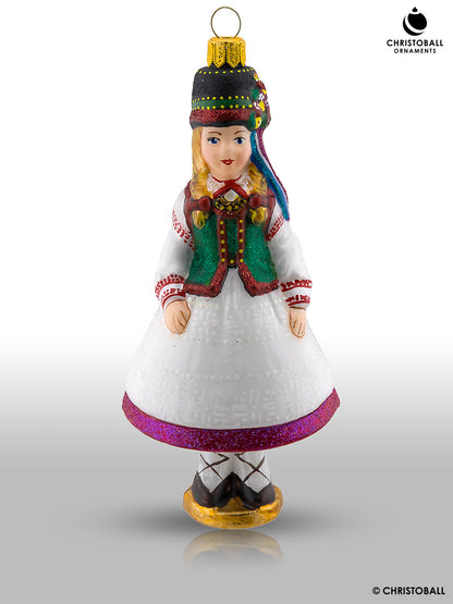 Polnische Folklore "Krupie-Trachten" Kollektion in Holzschatulle