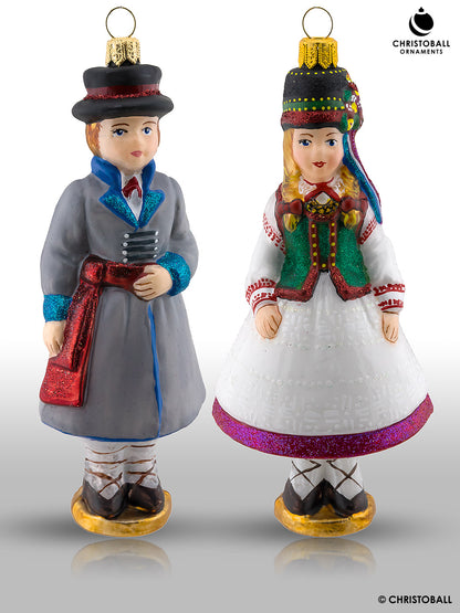 Polnische Folklore "Krupie-Trachten" Kollektion in Holzschatulle