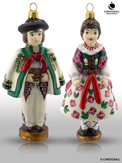 Polnische Folklore "Podhale-Trachten" Kollektion in Holzschatulle