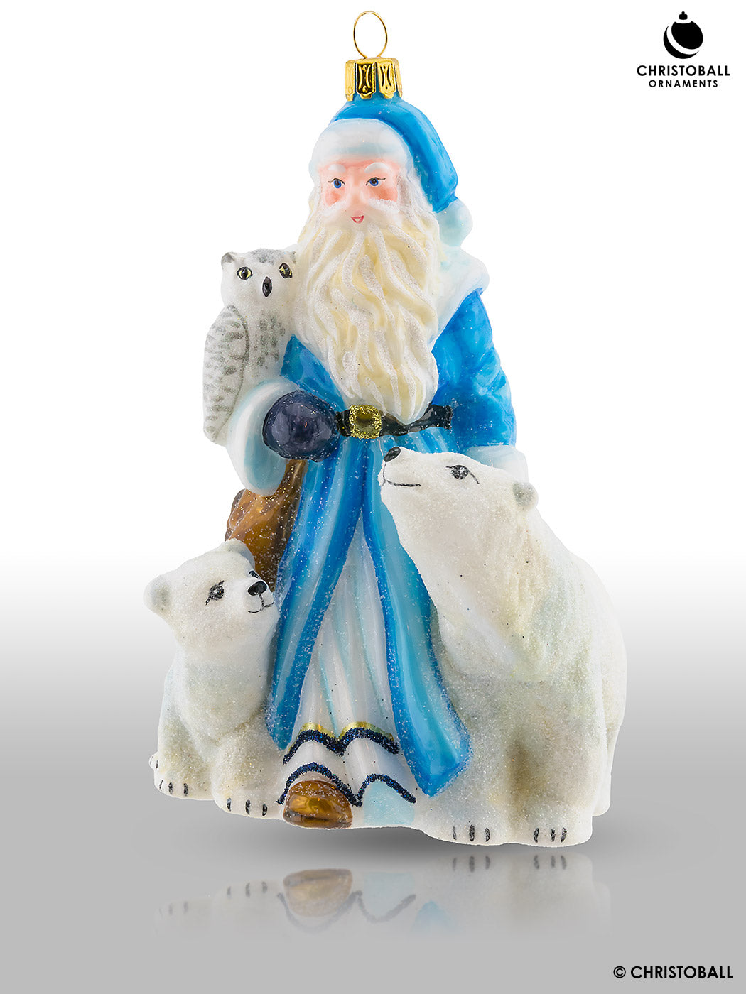 Nostalgia Kollektion - Santa mit Polarbären und Eule