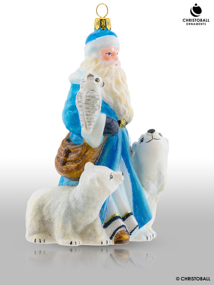 Nostalgia Kollektion - Santa mit Polarbären und Eule