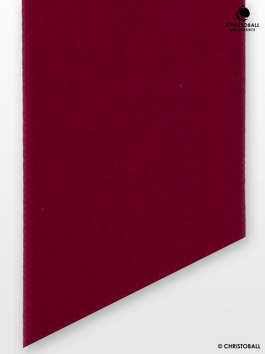 Velvet, Samtband - Bordeaux-Rot, 5,0 cm breit (Meterware)